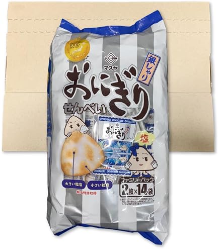 Amazon.co.jp: ◇マスヤ おにぎりせんべい銀しゃり 1袋【20個セット